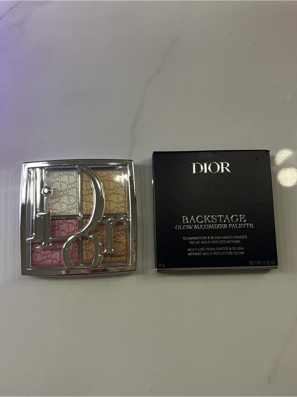 001 Dior Backstage Glow Palette — Gold, Pink, Champagne, Bronze Universal Glow